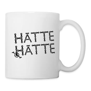 Radfahrer Fahrrad Spruch Kette Kurbel Radsport - Tasse - Weiß - Rechts