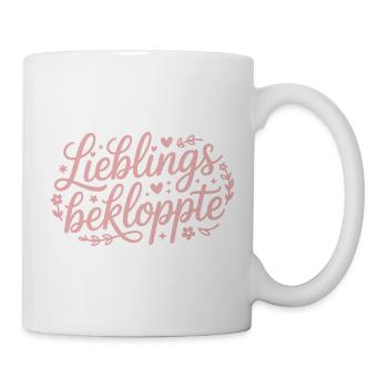 Bekloppte Freundin Geschenk  - Tasse - Weiß - Rechts