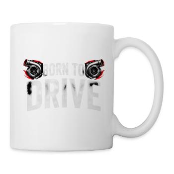 Geboren, um Turbo zu fahren - Tasse - Weiß - Rechts