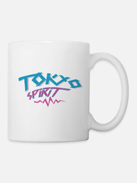 Tokio Spirit Neon-Graffiti - Tasse - Weiß