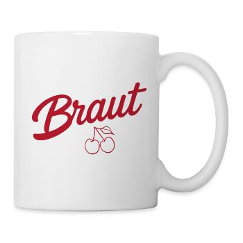 Team Braut Kirsche - Tasse - Weiß - Rechts