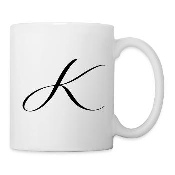 Name mit Anfangsbuchstabe K Klara Karl Kevin Kira - Tasse - Weiß - Rechts