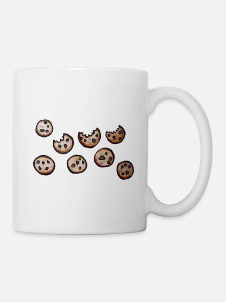 Freche, mundgerechte Kekse - Tasse - Weiß