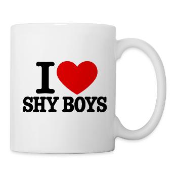 I Love shy boy  - Tasse - Weiß - Rechts