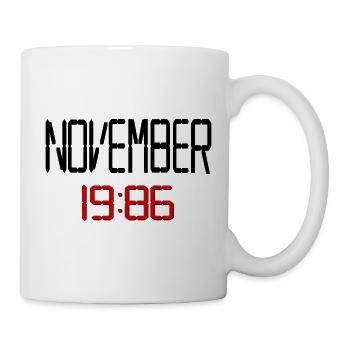40. Geburtstag November 1986 - Tasse - Weiß - Rechts