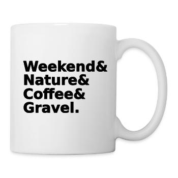 Weekend Nature Coffee Gravel - Tasse - Weiß - Rechts