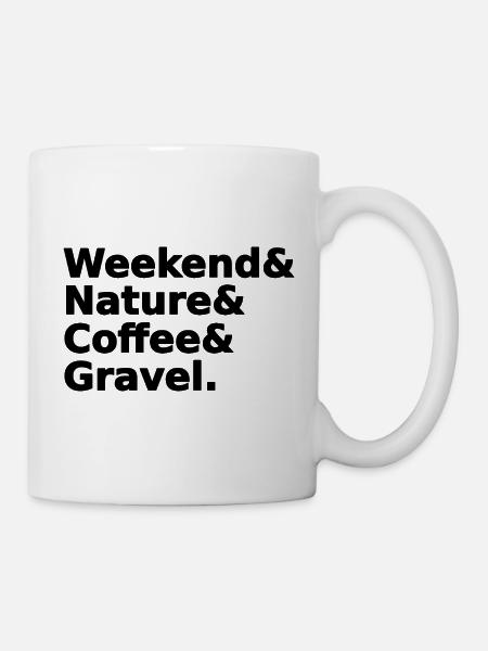 Weekend Nature Coffee Gravel - Tasse - Weiß