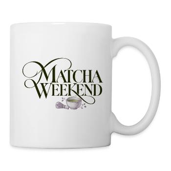 Matcha Wochenende Matcha Weekend Design - Tasse - Weiß - Rechts