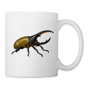 Herkuleskäfer Dynastes hercules - Tasse - Weiß - Rechts