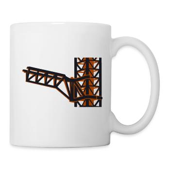 Raketenturm Startrampe Icon - Tasse - Weiß - Rechts