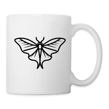 Moon Butterfly - Tasse - Weiß - Rechts