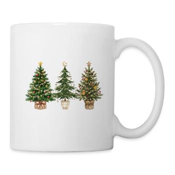 Dreifache Festtags-Tanne - Tasse - Weiß - Rechts