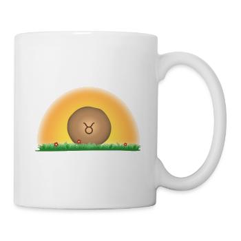 Stier - der Erdwächter - Tasse - Weiß - Rechts