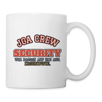JGA Crew Security - wir passen auf ihn auf - Tasse - Weiß - Rechts