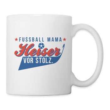 Heiser - Fußball Mutter in Retro-Schreibschrift - Tasse - Weiß - Rechts