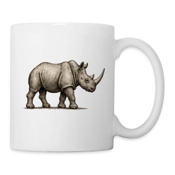 GEEKLEY – Bestiarium – Nashorn - Tasse - Weiß - Rechts