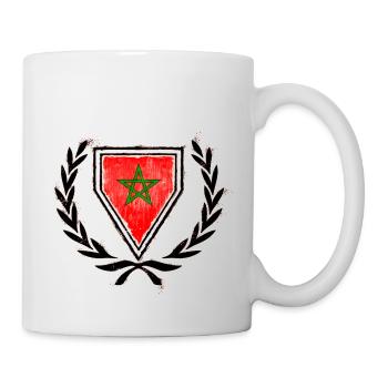 Wappen Marokko (Morocco) - Tasse - Weiß - Rechts
