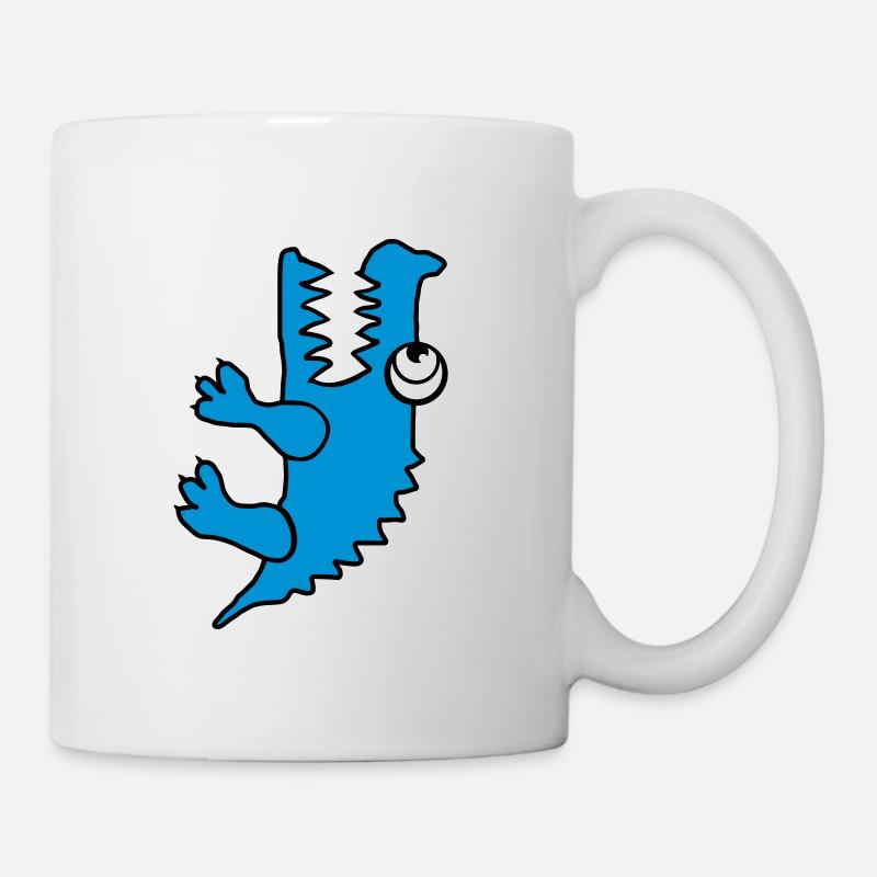 Crocodile (changement de couleur individuelle) - Mug blanc - blanc