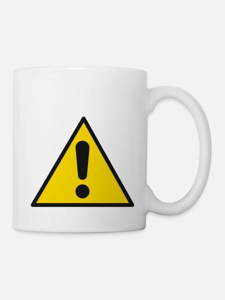 achtung - Tasse - Weiß
