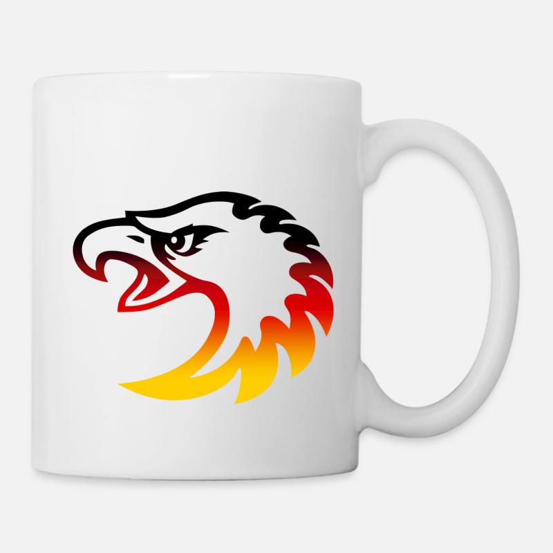 Germany eagle head - Mug - white