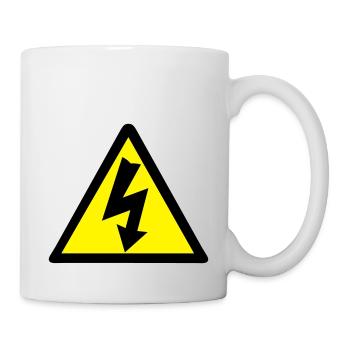 Electricity Warning - Mug - white - Right