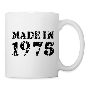 Made in 1975 - Tasse - Weiß - Rechts