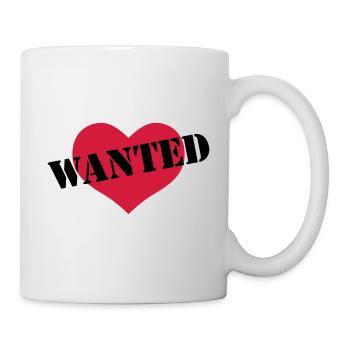 WANTED Love Heart - Tasse - Weiß - Rechts