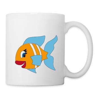 poisson - Mug blanc - blanc - Droite