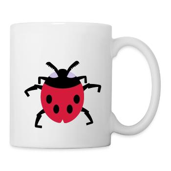 Marienkäfer / ladybug (3c) - Tasse - Weiß - Rechts