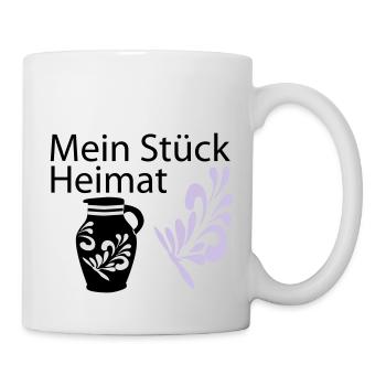 Mein Stück Heimat Bembel - Tasse - Weiß - Rechts