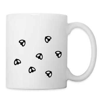 Fliegen - Tasse - Weiß - Rechts