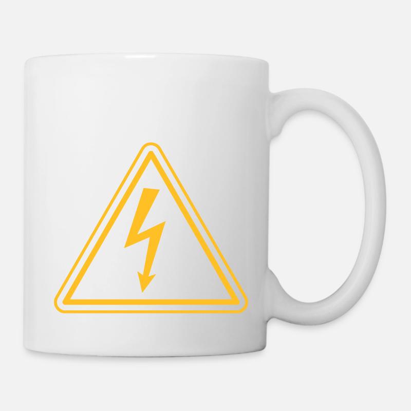 ELEKTRIKER UNTER HOCHSPANNUNG - Tasse - Weiß