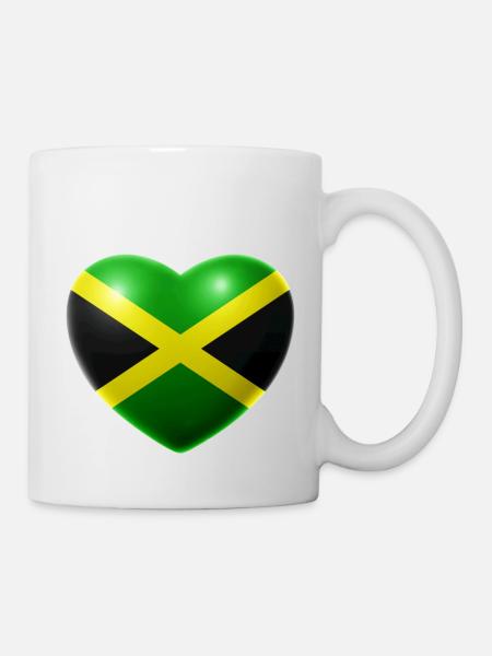 Heart (Jamaica / Jamaica) - Mug - white