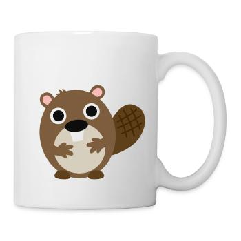 Biber - Tasse - Weiß - Rechts