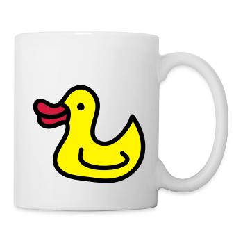 Entchen - Ente 3 - Tasse - Weiß - Rechts