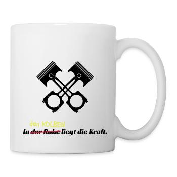 Motorsport Kolben Racing - Tasse - Weiß - Rechts