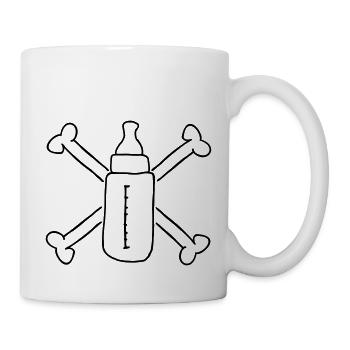 Milk Baby Pirate phial Bones - Mug - white - Right