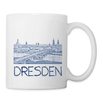 Kulizeichnung Dresden - Tasse - Weiß - Rechts