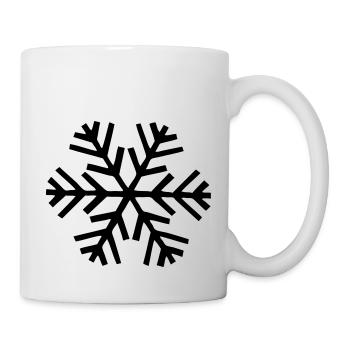 neige flocon de neige - Mug blanc - blanc - Droite