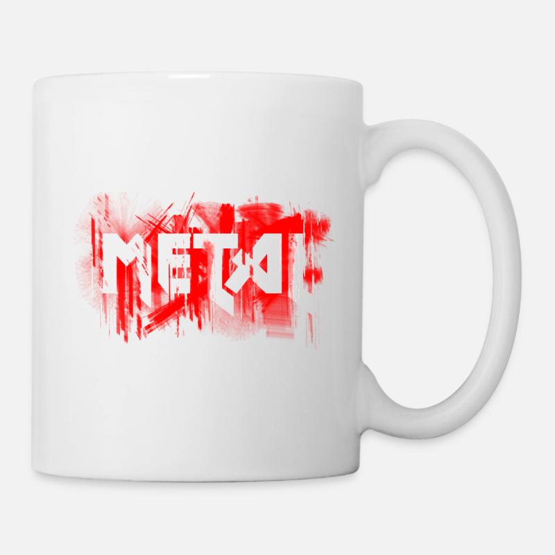 metal - Tasse - Weiß