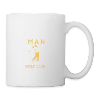 NEVER UNDERESTIMATE A MAN WITH GOLF CLUB! - Mug - white - Right
