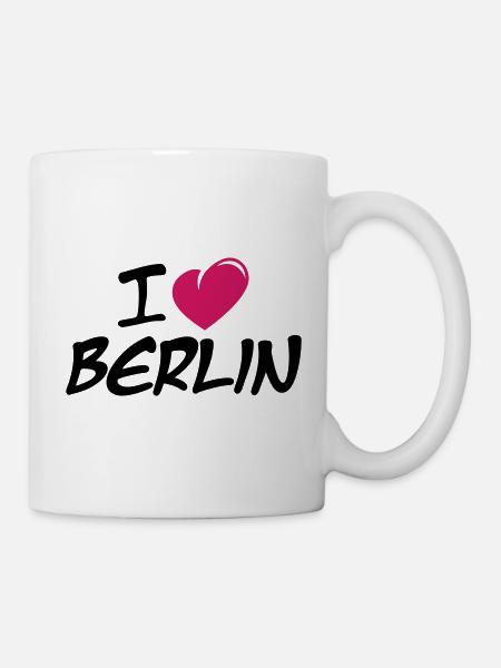 I love Berlin / Ich liebe Berlin - Tasse - Weiß