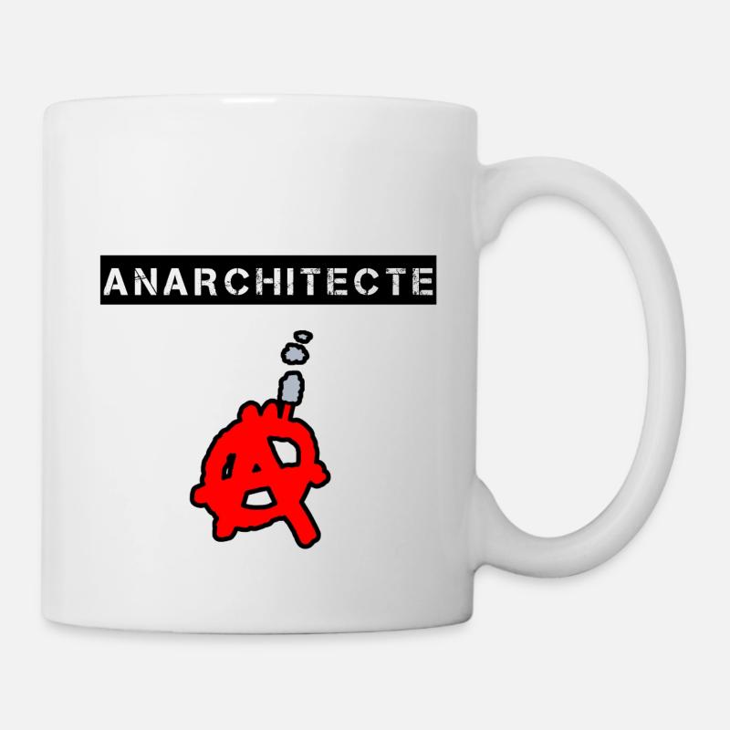 ANARCHITECTE - Jeux de Mots - Francois Ville - Mug blanc - blanc