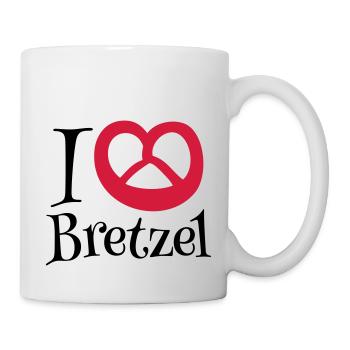i love bretzel - Mug blanc - blanc - Droite