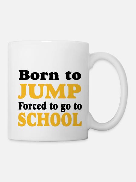 Saut en longueur - Saut en hauteur - Mug blanc - blanc