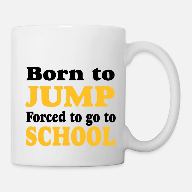 Saut en longueur - Saut en hauteur - Mug blanc - blanc