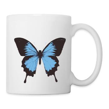 Schmetterling - Tasse - Weiß - Rechts
