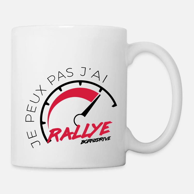 Je peux pas j'ai rallye - Mug blanc - blanc
