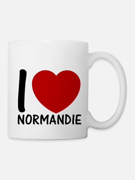 i love normandie 2c - Mug blanc - blanc