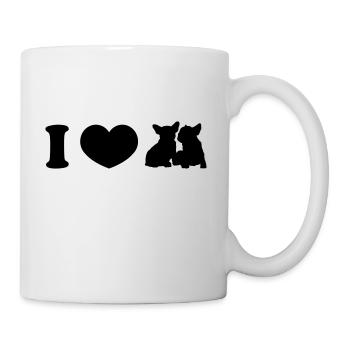 I ♥ frenchies - Mug - white - Right